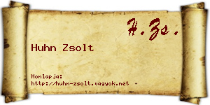 Huhn Zsolt névjegykártya