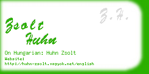 zsolt huhn business card